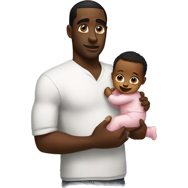 Diddy holding a baby  emoji