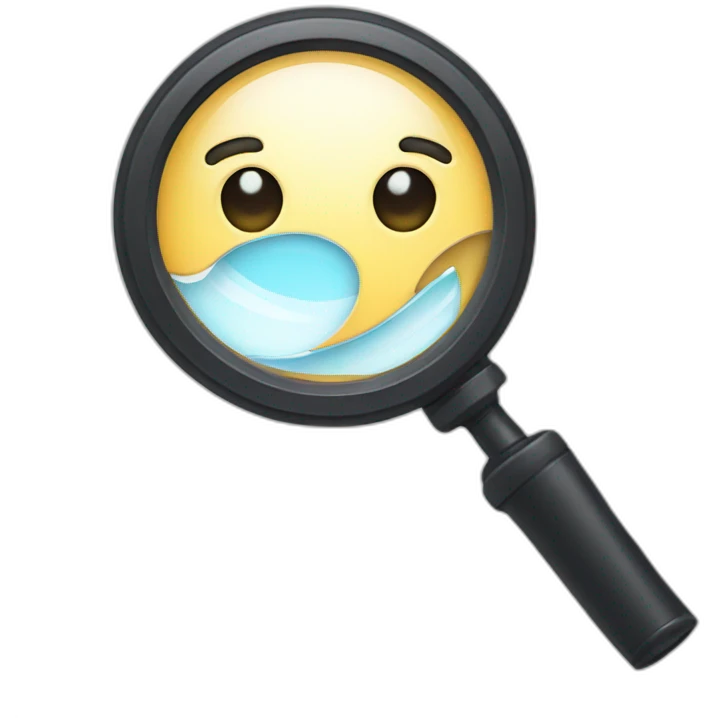 magnifying glass emoji