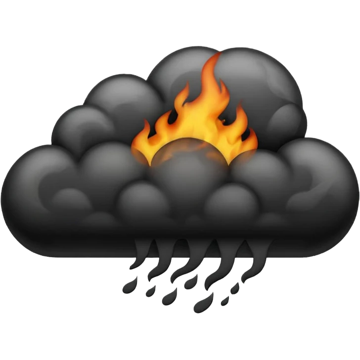 generate a black clouds emoji