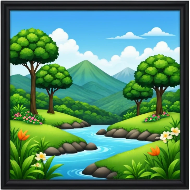 nature and fancy  frame emoji