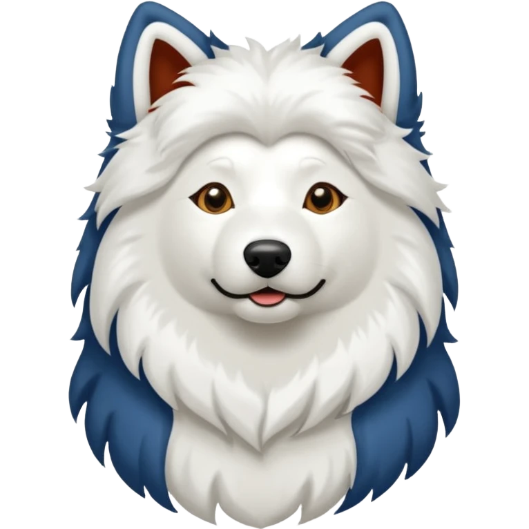 Haz a un samoyedo con mezcla de leon emoji