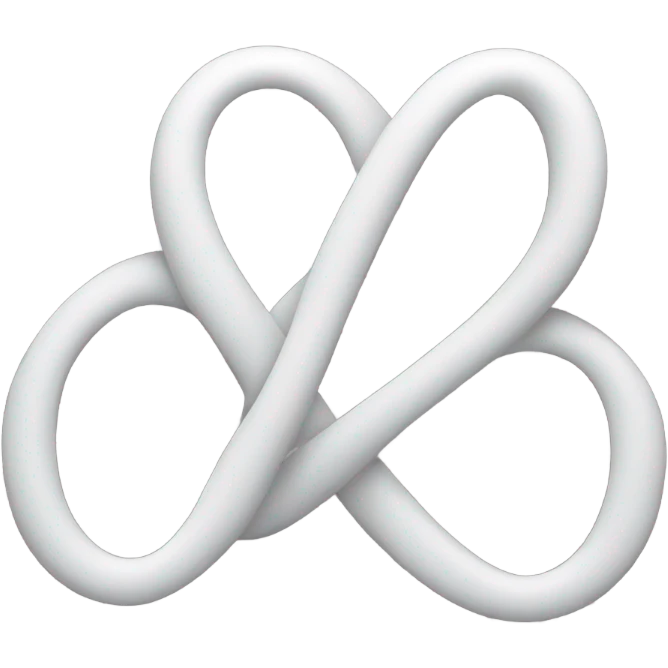 White infinity sign emoji