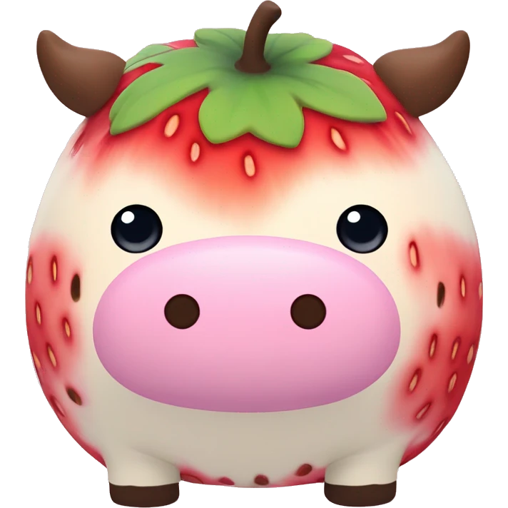 strawberry cow squishmallow emoji