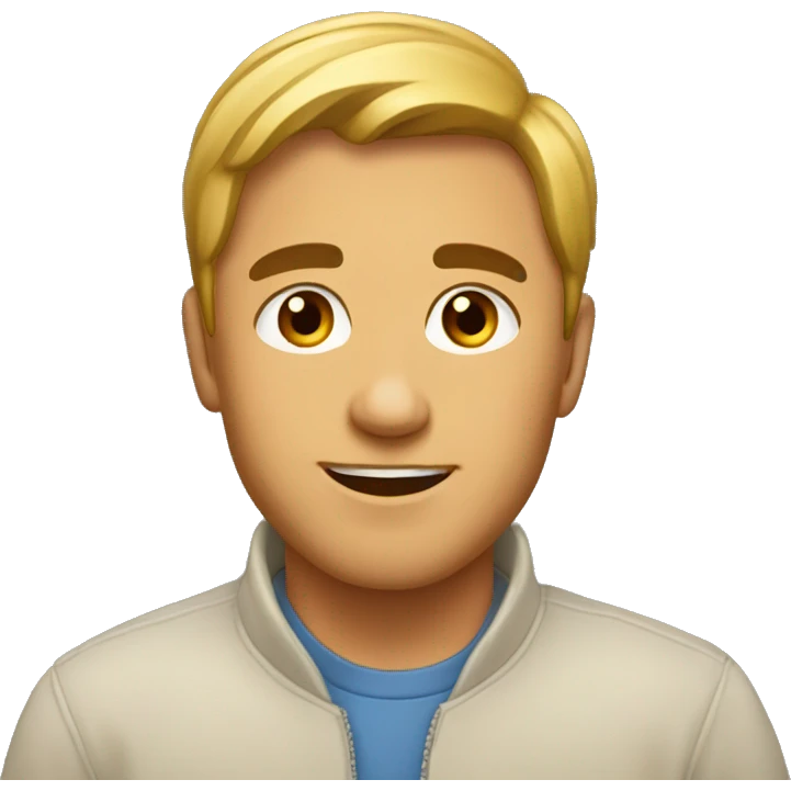 Коричневый пудель emoji