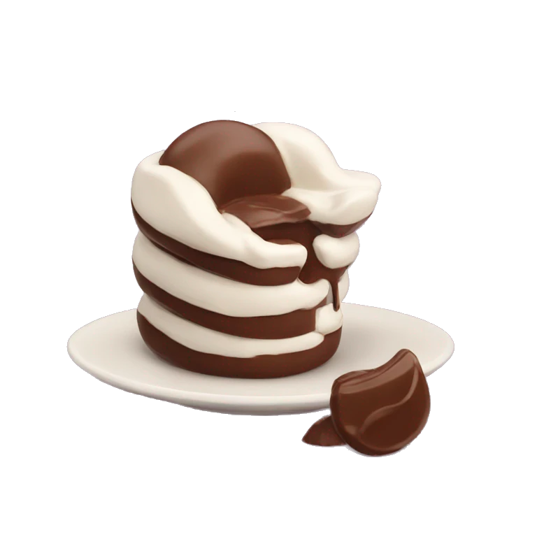 Chat qui mange du chocolat emoji