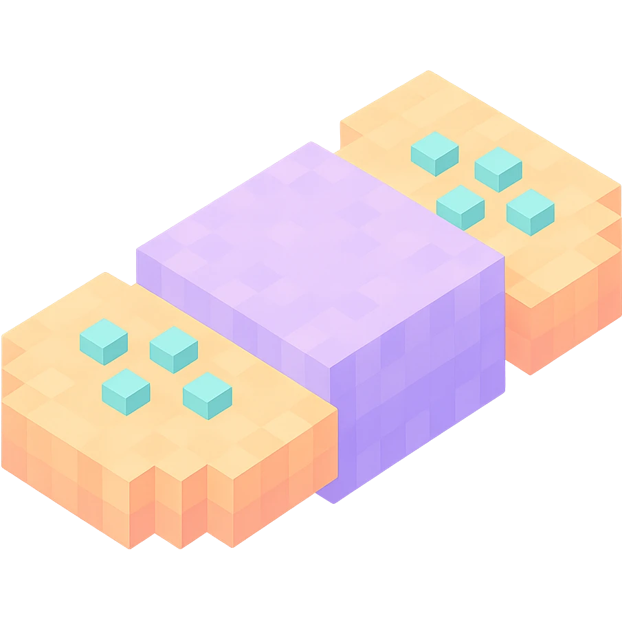 bandage, blocky and fluffy, pastel colors emoji
