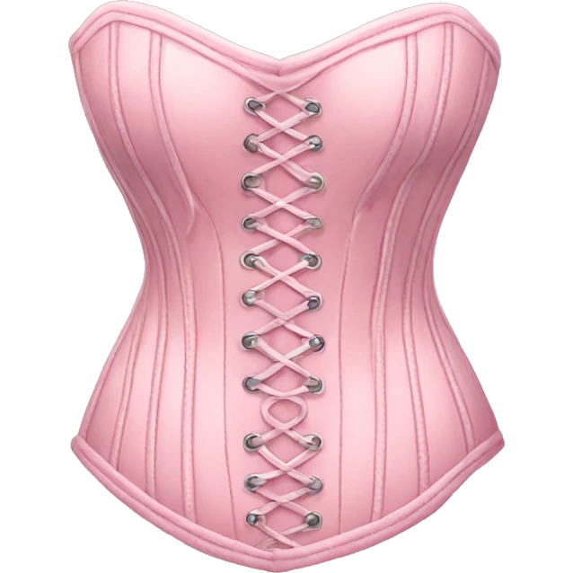 Pastel pink corset  emoji