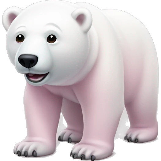light pink polar bear emoji