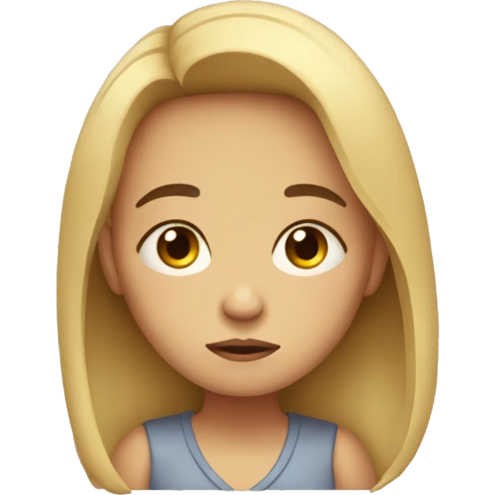Sad girl emoji