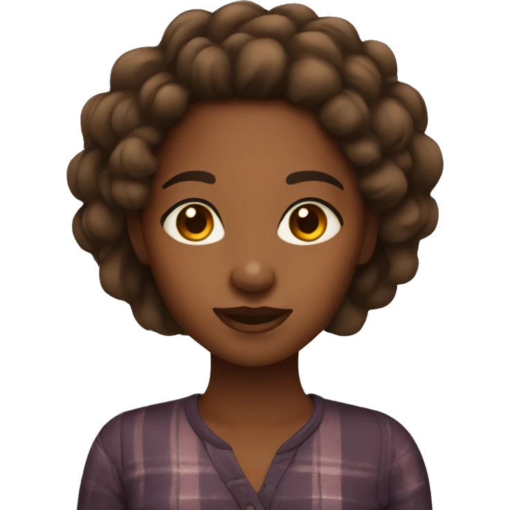 brown skin girl emoji