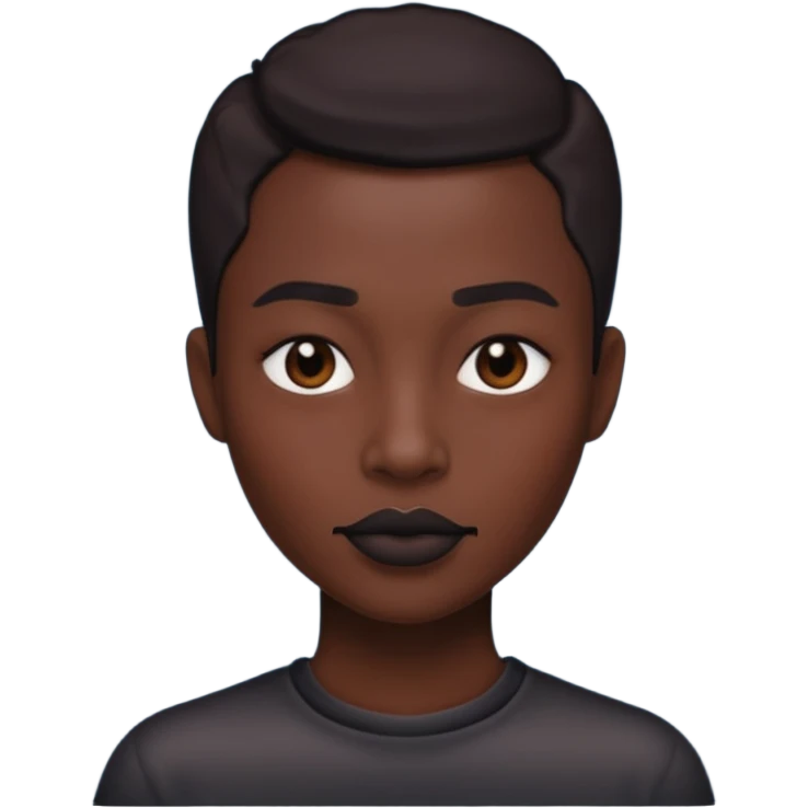 Black lips only emoji