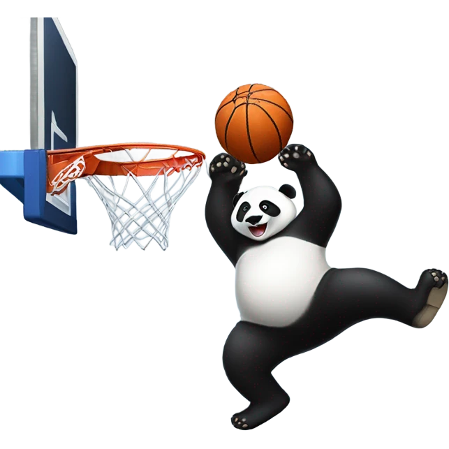 Panda dunks emoji