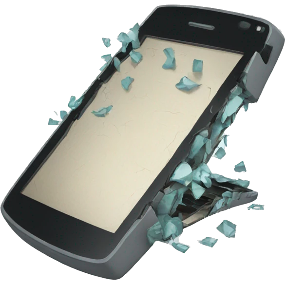broken phone emoji