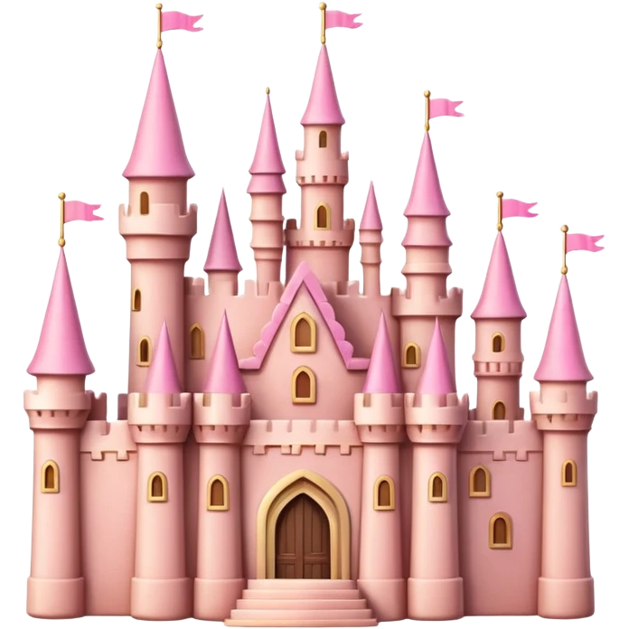 pink castle emoji