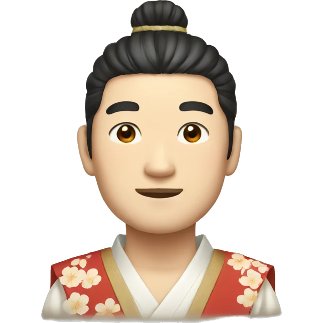Japanese man in traditional costume emoji