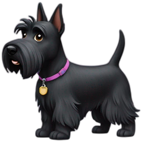 scottish-terrier-dog-walking emoji