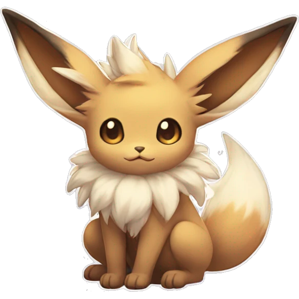 Kawaii Eeveelution-Cute-Pokémon-fusion full body emoji