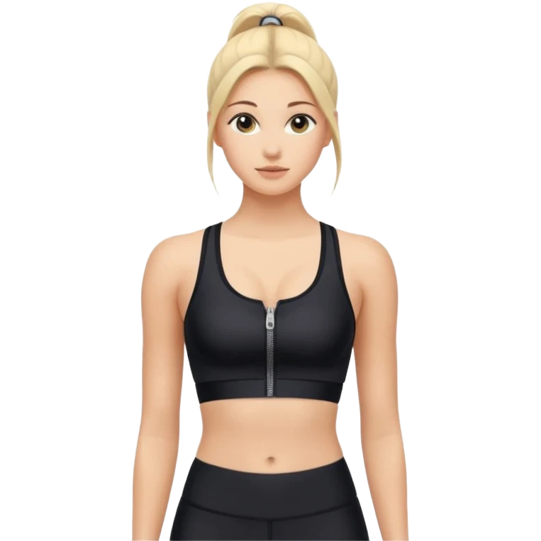 zipper sports bra emoji