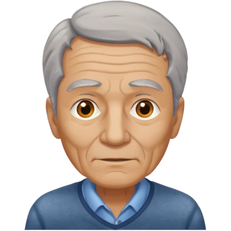 сгенерируй пенсионера бедного emoji