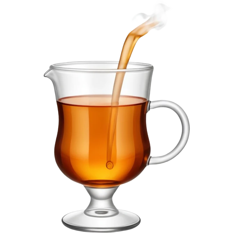 Turkish tea glass in “ince belli bardak” without the stand emoji