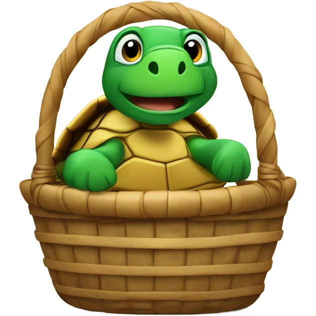 A turtle on top of a basketbLl emoji