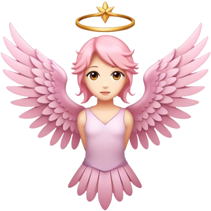 6 winged seraphim light pink emoji