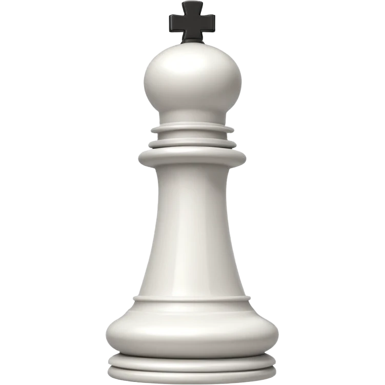 white chess tower, clean, minimal emoji