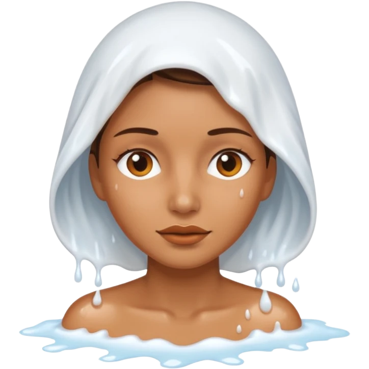 A womed vagina with sticky white cum coming out of it emoji