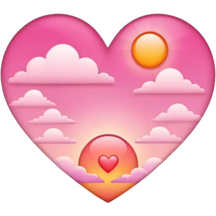 morning sky heart emoji
