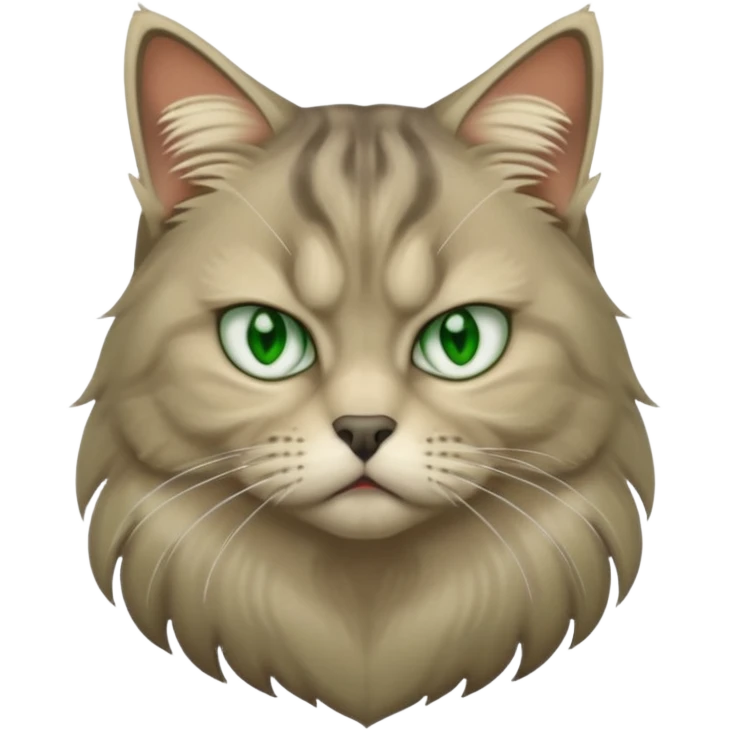 gato siberiano enfadado emoji
