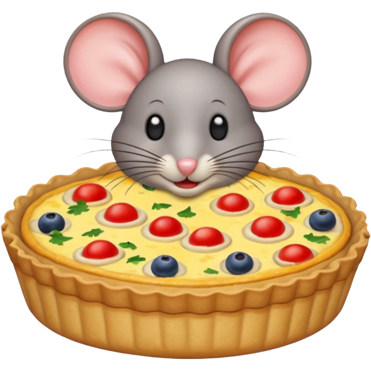 A mouse quiche emoji