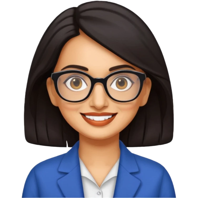 Seema anand with specs emoji