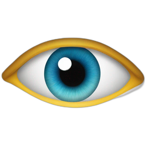 eye looks at goal emoji