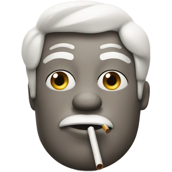 Original emoji smoking a spliff emoji