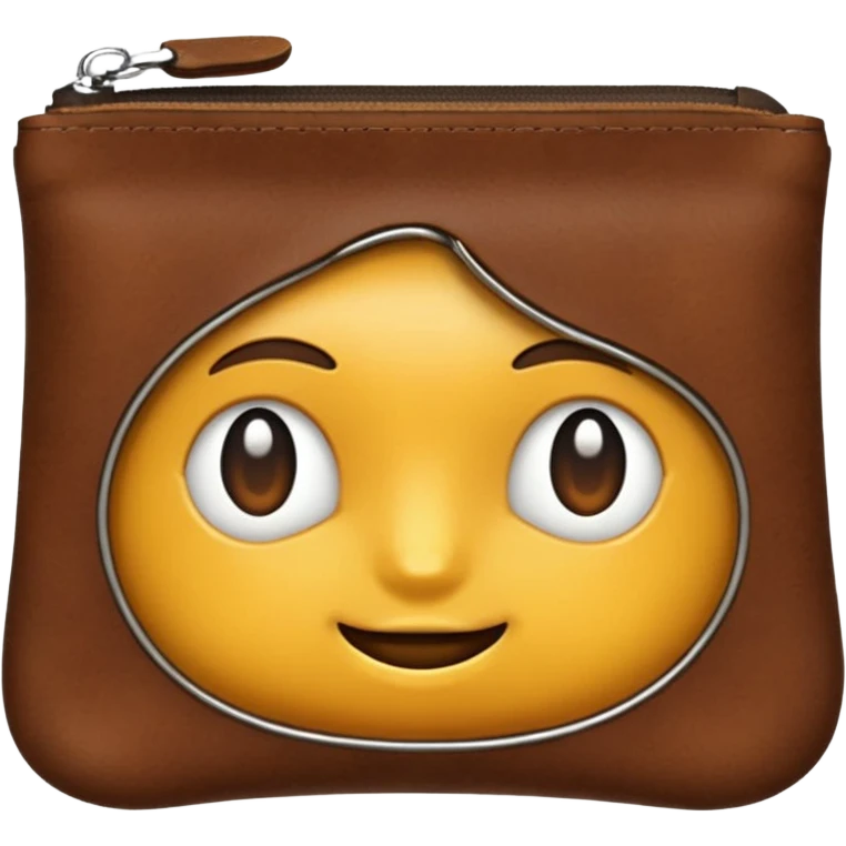 Coin purse – small  zipper emoji