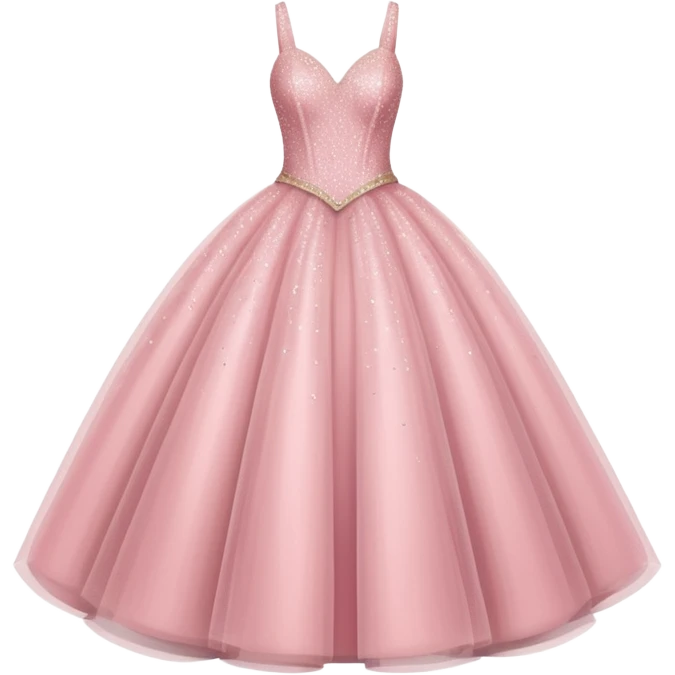 big light pink sparkly ball gown  emoji