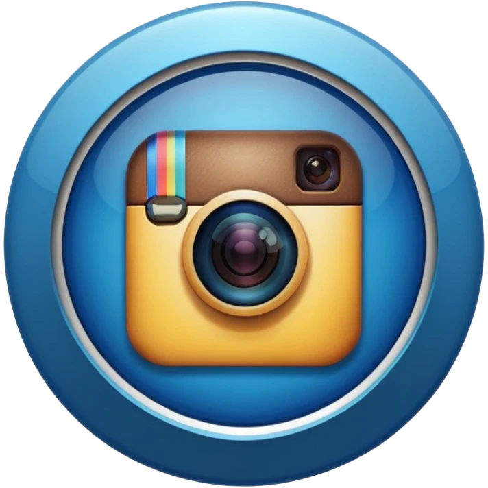 Check verificado de cuenta de Instagram redondo  emoji