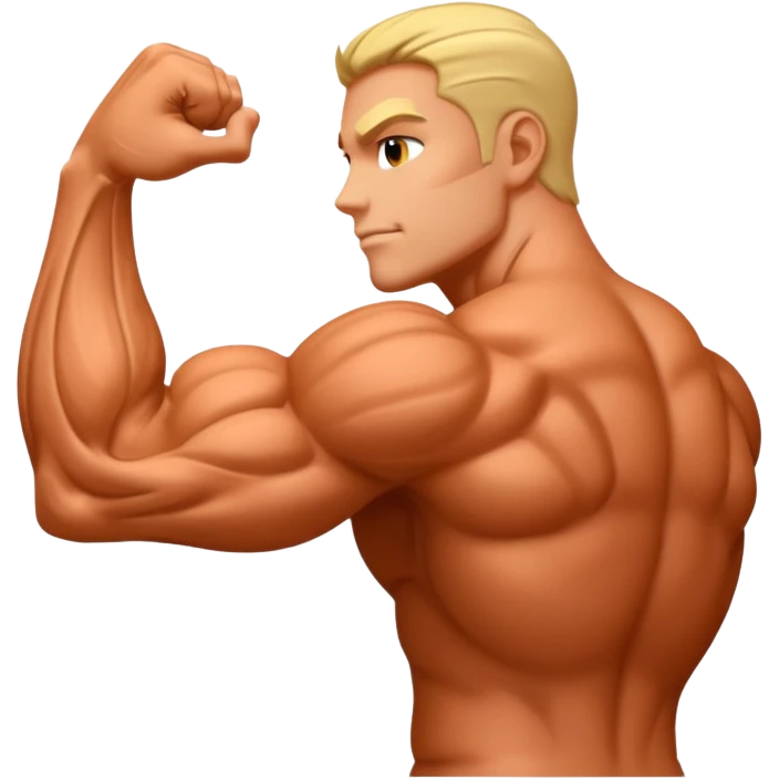 right  arm muscles emoji