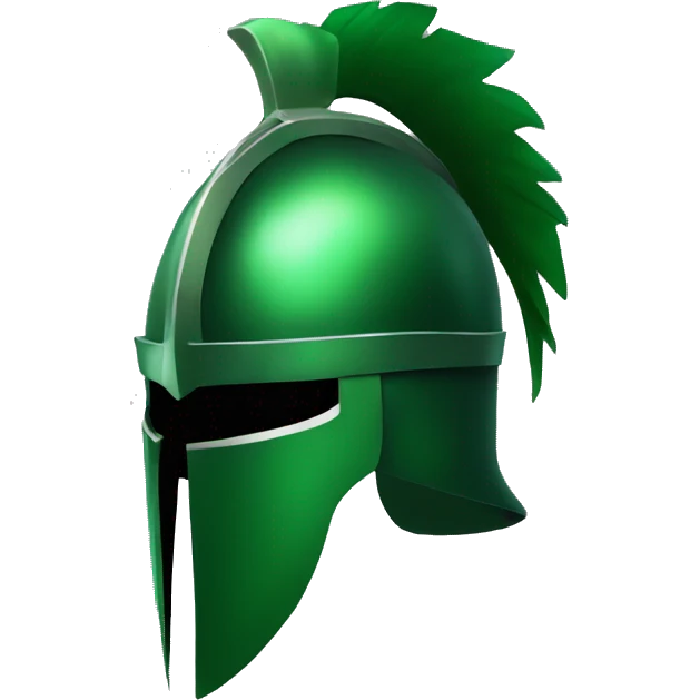 green knight helmet with visor emoji
