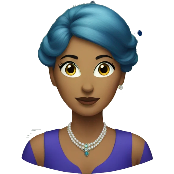 Peacock lady emoji