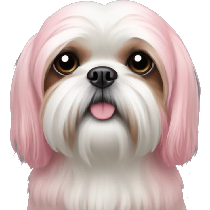 Pink shih tzu emoji