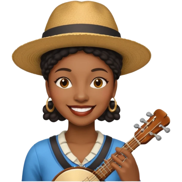 Street Music Performer black woman  emoji