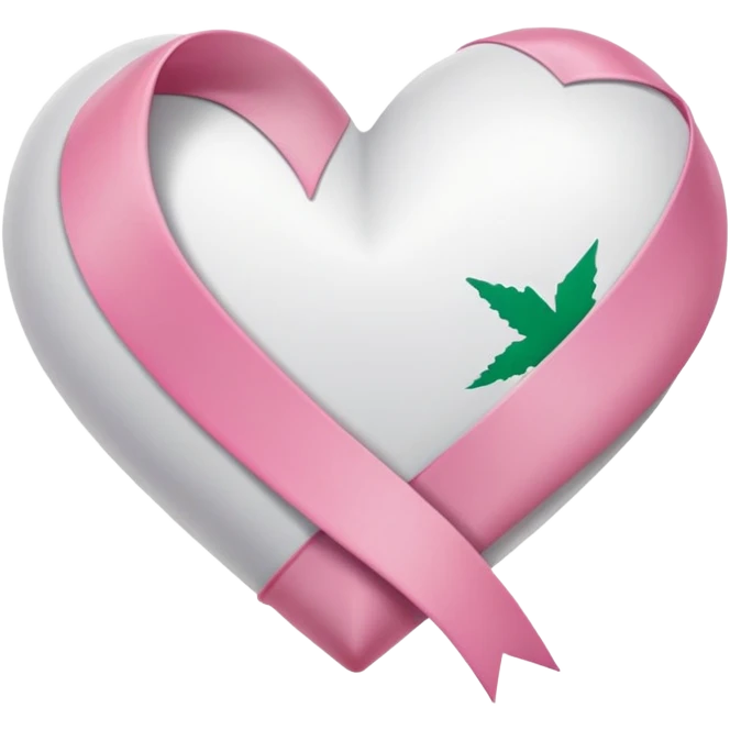 PALESTINE HEART PINK RIBBON emoji