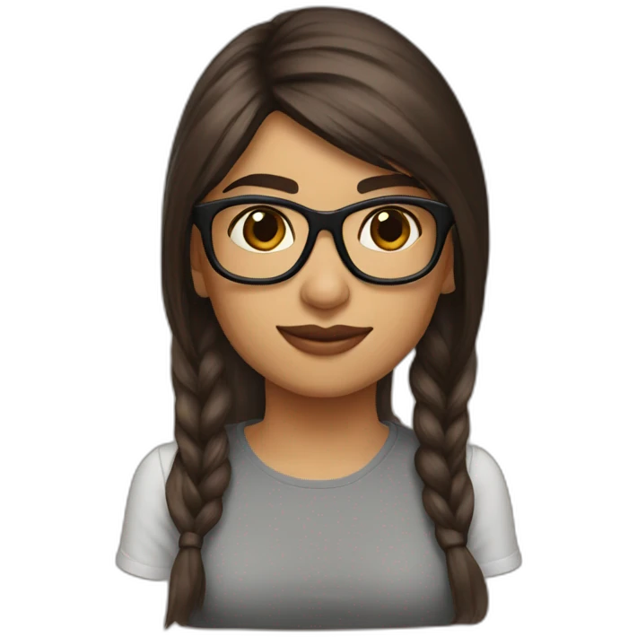 mia khalifa with brown hair emoji