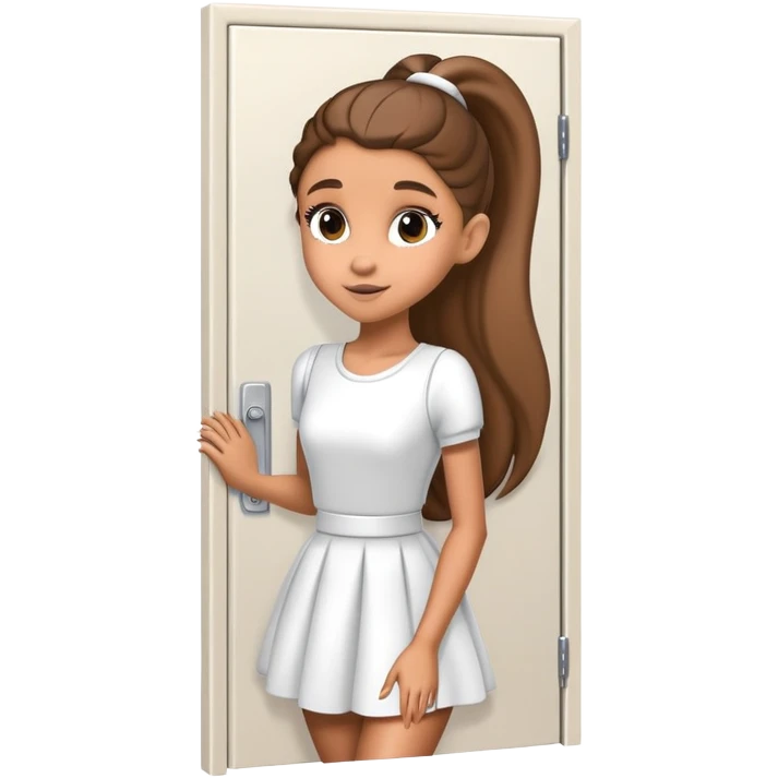 Ariana Grande closing the door emoji