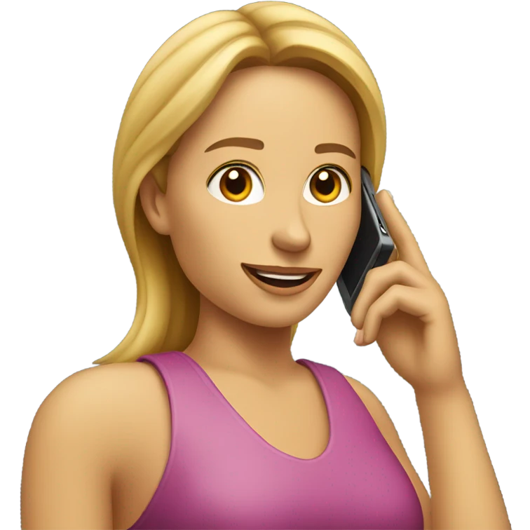 woman on the phone  emoji