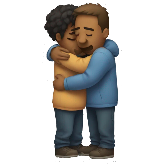 sad hug emoji