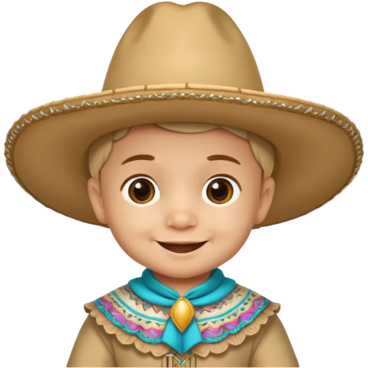 baby with charro hat emoji