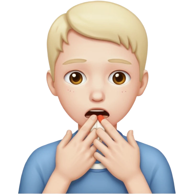 A person choking them selves  emoji