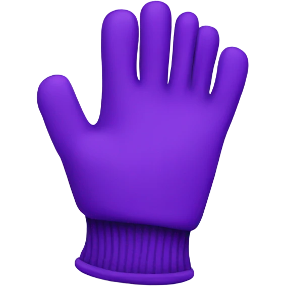 Purple gloves emoji